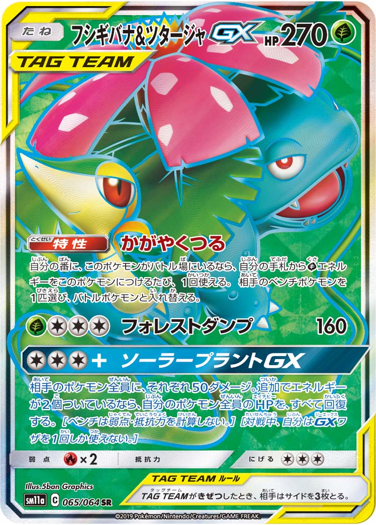 Venusaur & Snivy-GX 065/064 [SR] [SM11a]